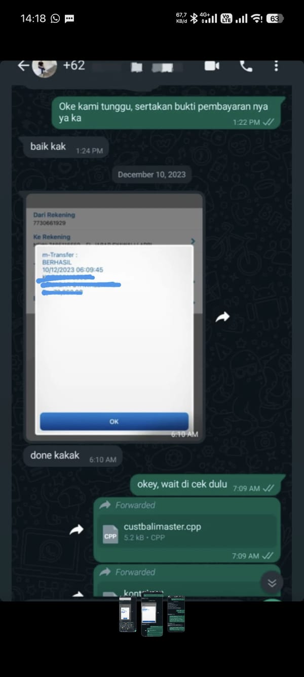 bukti pembayaran 1